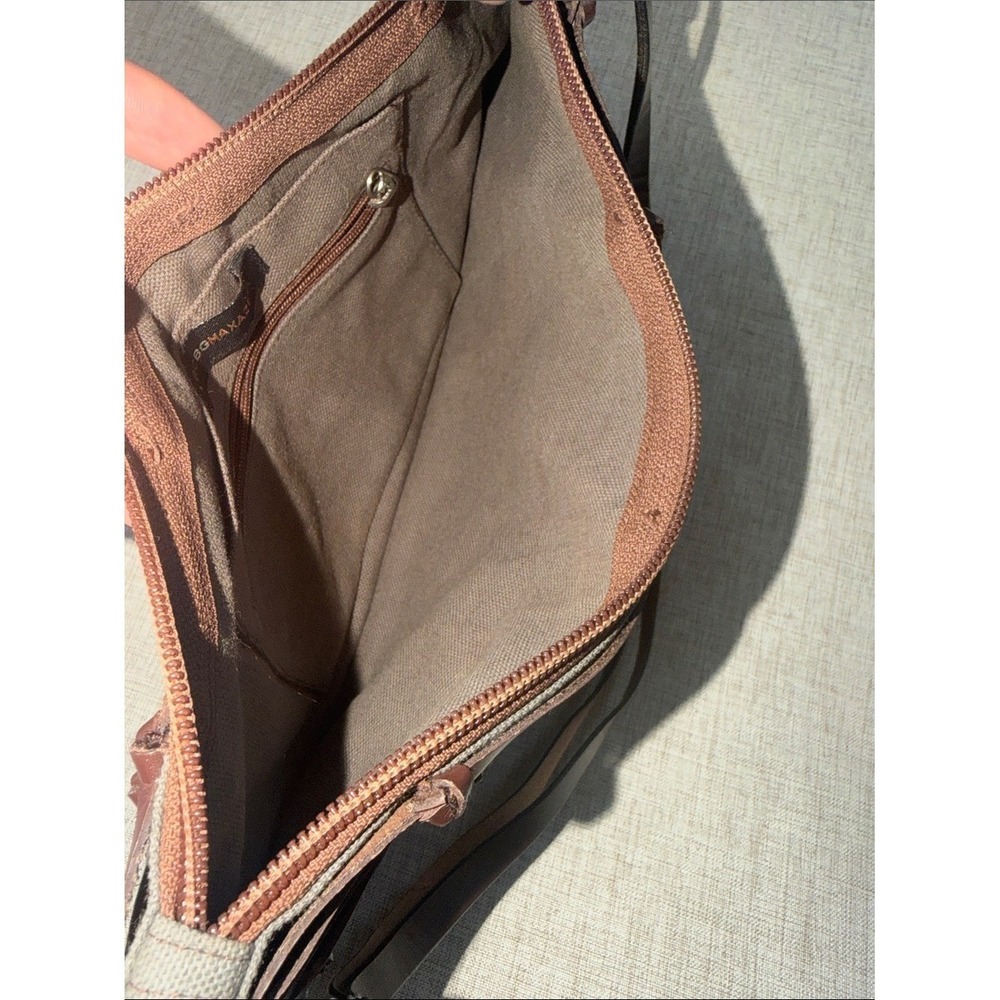 Vintage Y2K Woven Leather Shoulder Bag BCBG MaxAzria Clutch Minimalist braided - Picture 7 of 13